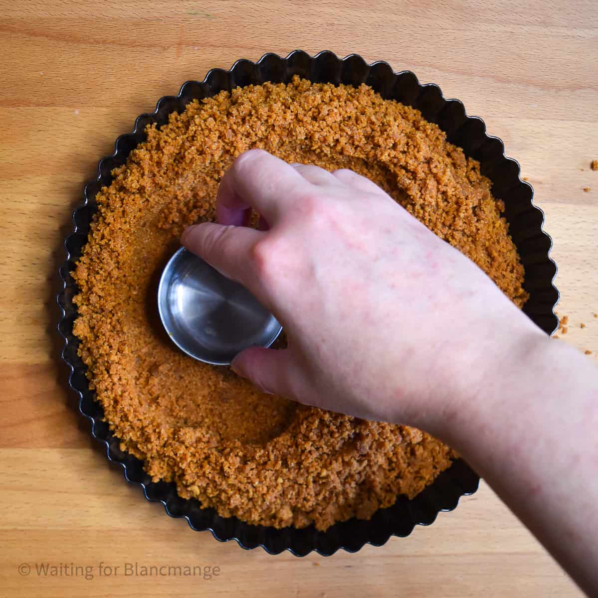 Lotus Biscoff Biscuit Base Waiting for Blancmange