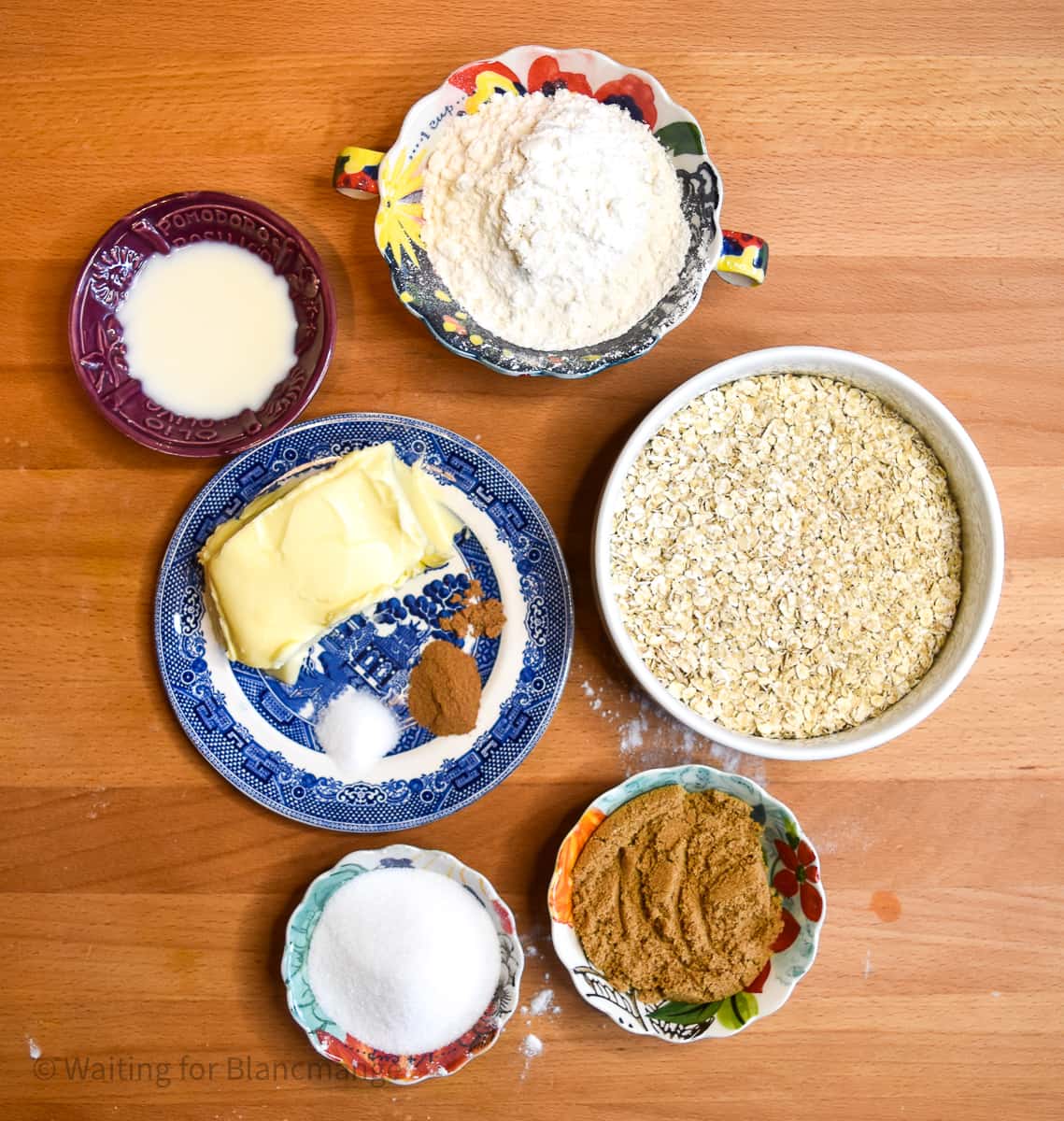 Easy Edible Oatmeal Cookie Dough Waiting for Blancmange