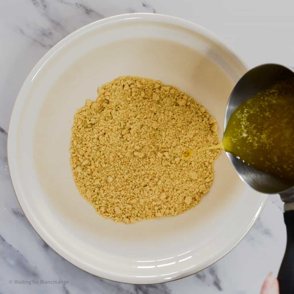 Golden Oreo Crust Recipe Waiting for Blancmange